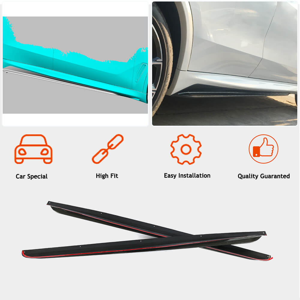 Carbon Side Skirt Extensions V1 (Real Carbon) for BMW X5 G05 2019- - image 2