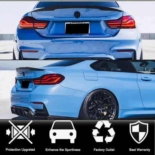 Rear Trunk Spoiler Carbon Fiber V4 (for F82) for BMW 4 series F-32 2012-2020 - image 2