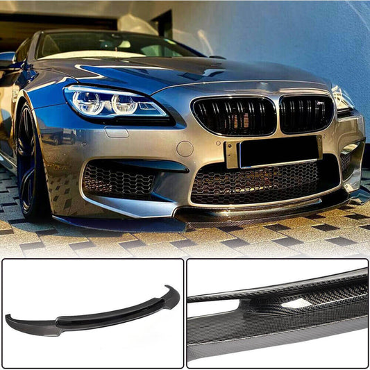 Front Bumper Lip V1 for M6, Carbon for BMW 6 Series F12/F13/F06 2011-2018 - image 2