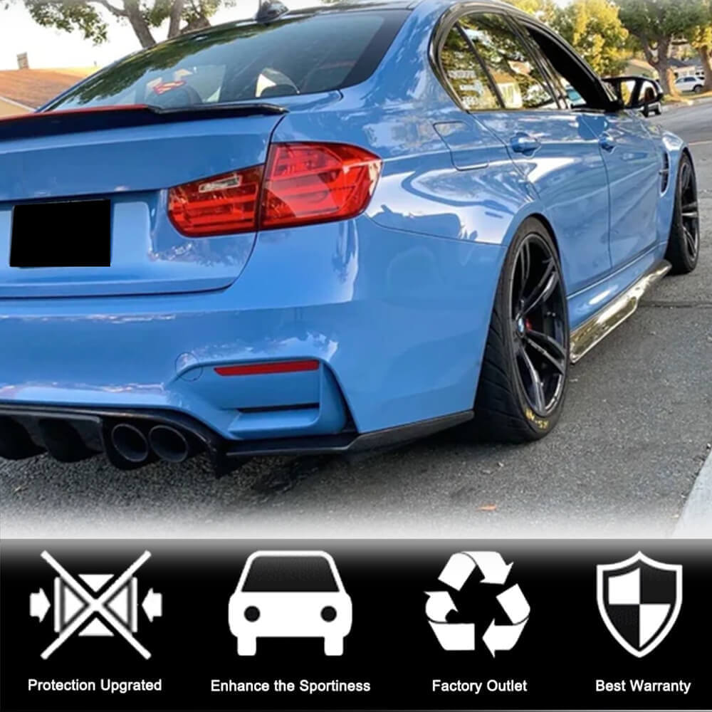 Side Skirts Carbon Fiber V2 (for F80) for BMW 3 series F-30/31/34 2012-2019 - image 2