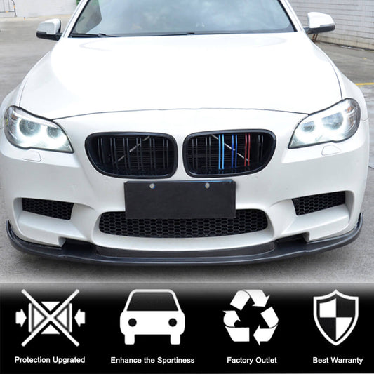 Front Bumper Lip V3 for F10 M5, Carbon for BMW 5 Series F-10/11/07 2010-2016 - image 2
