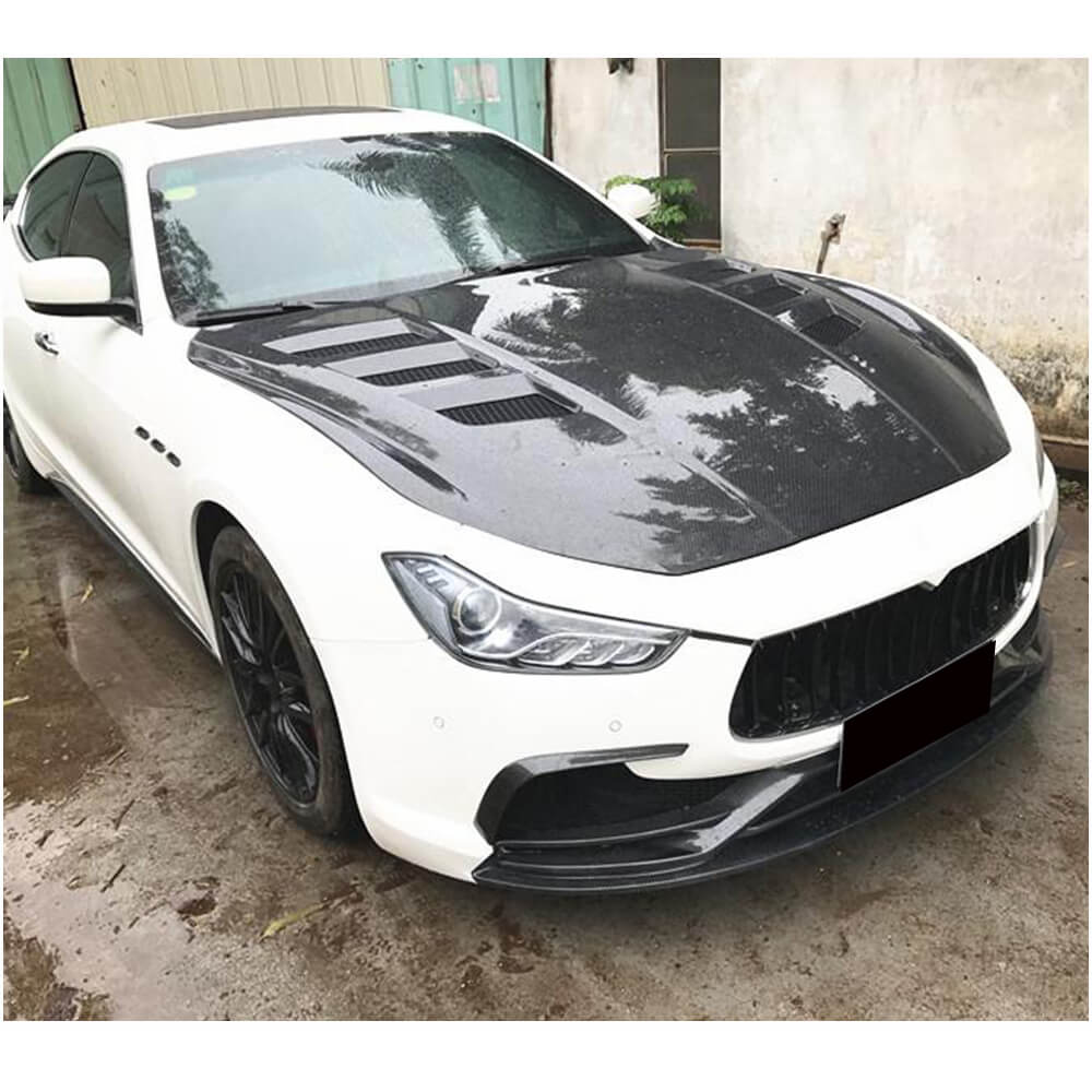 Hood (2014-2020, Carbon) for Maserati Ghibli 2013-2023 - image 2