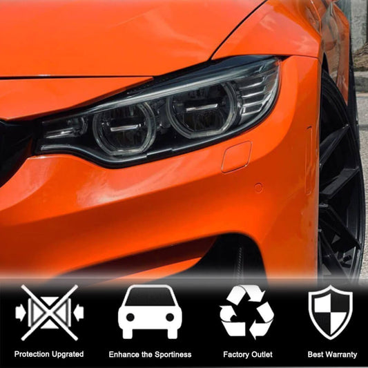 Headlight Eyebrows Lamp Eyelids Dry Carbon Fiber V1 for BMW 3 series F-30/31/34 2012-2019 - image 2