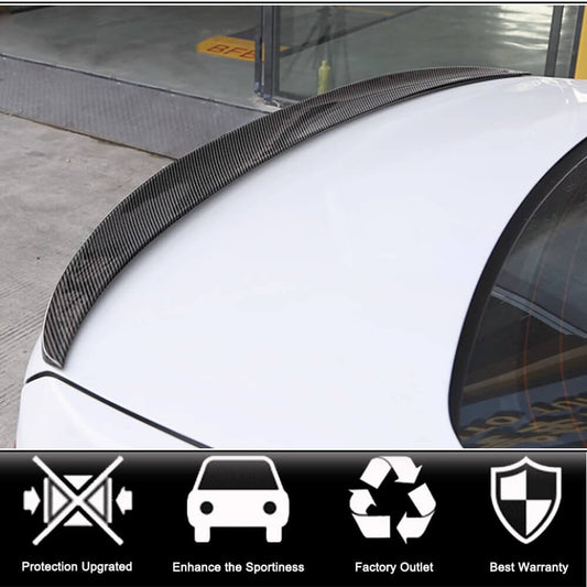 Rear Trunk Spoiler Dry Carbon Fiber V7 (SD) for BMW 3 series F-30/31/34 2012-2019 - image 2