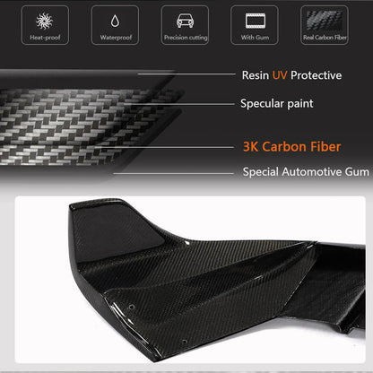 Rear Bumper Diffuser Carbon Fiber V3 (2019-2021) for Tesla Model Y - image 2