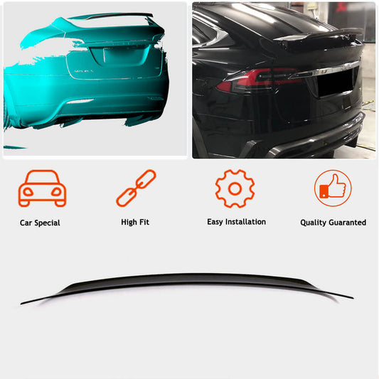 Rear Trunk Spoiler Carbon Fiber V3 (2016-2023) for Tesla Model X - image 2