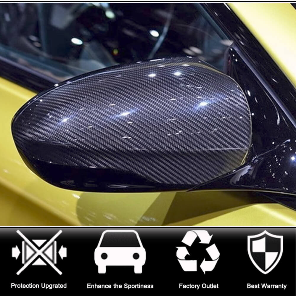 Mirror Covers Add-on Carbon Fiber (2010-2013) for BMW 5 series F-10/11/07 2010-2016 - image 2