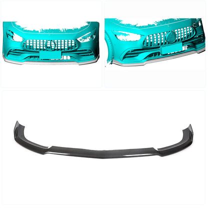 Front Bumper Lip Spoiler (for GT43/GT50/GT53 2018-2022, Carbon) for Mercedes AMG GT 4 X290 2018- - image 2