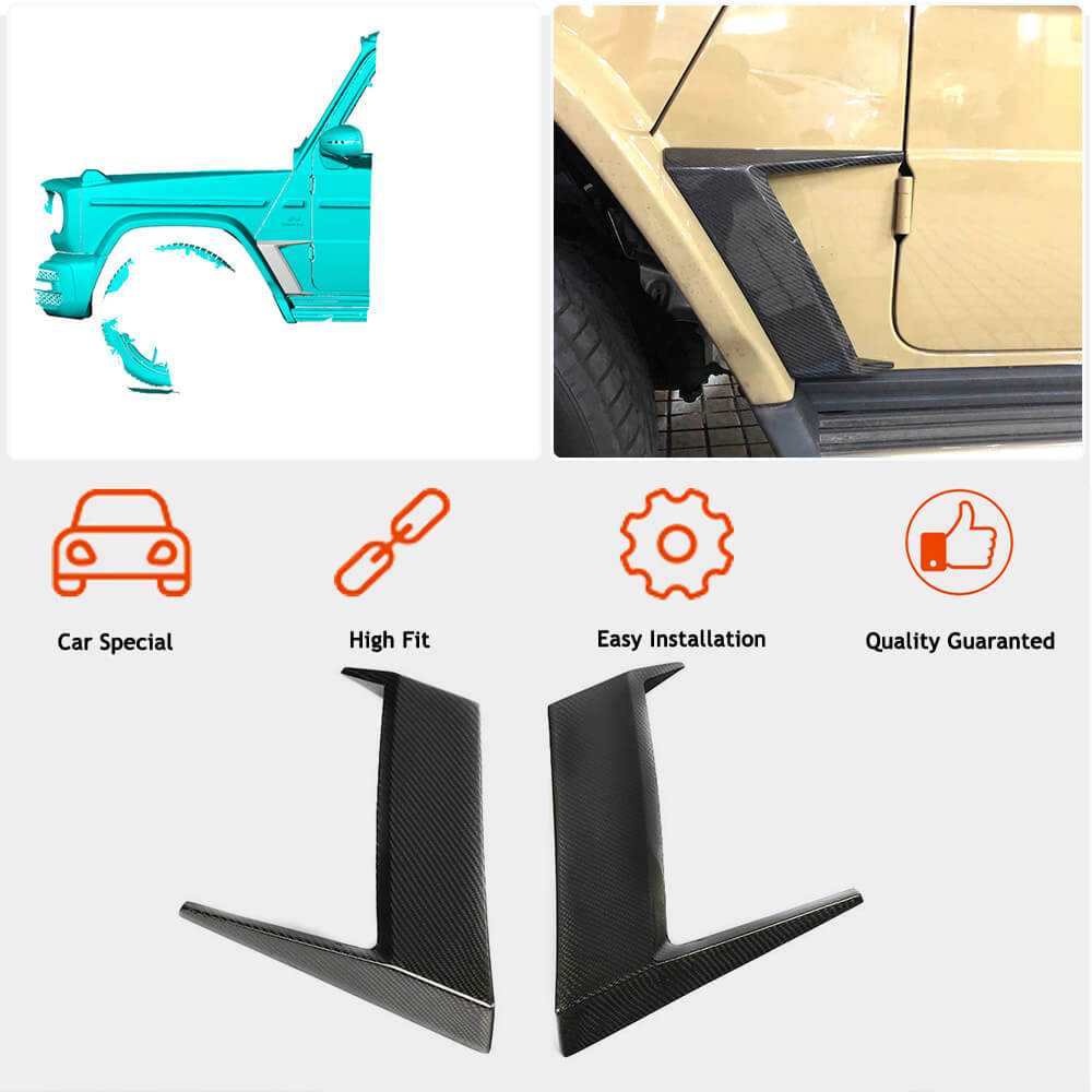 Carbon Front Fender Covers for Mercedes G сlass W463 2018-2024 - image 2
