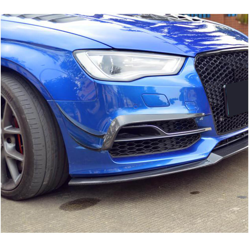 Front bumper lip (for S-Line SD 2012-2016, Carbon) for Audi A3 2012-2020 - image 2