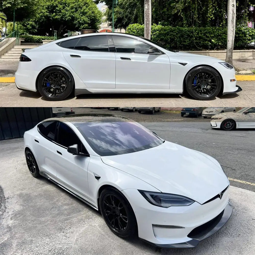 Door Sill Covers (2021+, Carbon) for Tesla Model S 2012– - image 2