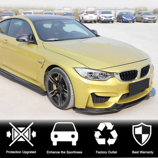 Front Bumper Lip Carbon Fiber V9 (for F82/F83) for BMW 4 series F-32 2012-2020 - image 2