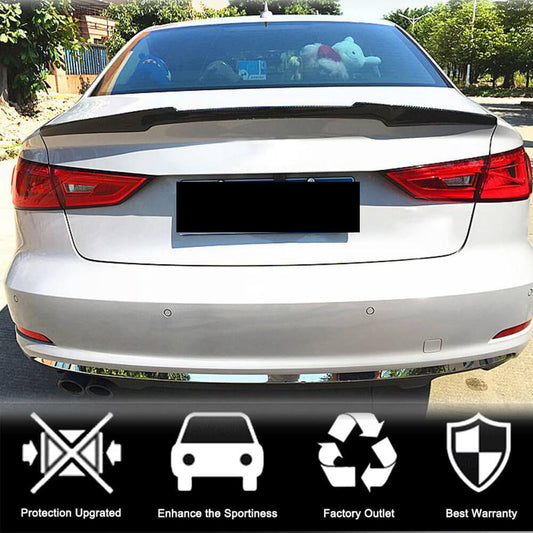 Spoiler V2 (for Sedan, Carbon) for Audi A3 2012-2020 - image 2
