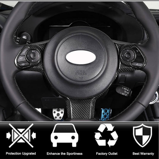 Steering Wheel Trim V2 (Carbon) for Subaru BRZ 2012-2021 - image 2