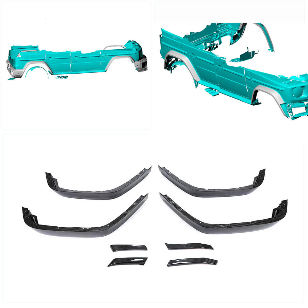 Fender Flares (for Carbon Set Body Kit, Carbon) for Mercedes G сlass W463 2018-2024 - image 2