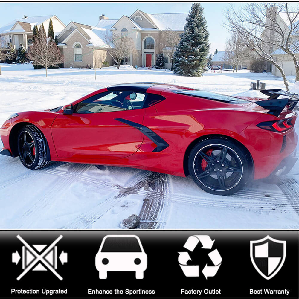 Carbon Rear Fender Covers (2019-2022) for Chevrolet Corvette C8 2019- - image 2