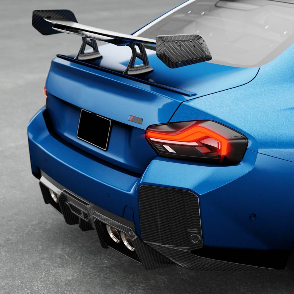 Rear Bumper Diffuser V2 (for G87, Carbon) for BMW 2 Series G42 2021- - image 2