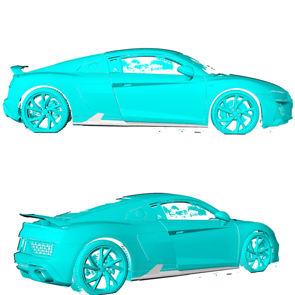 Side Skirts V2 (Carbon) for Audi R8 2015- - image 2