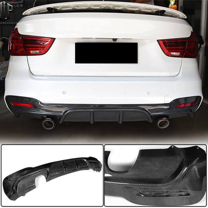 Rear Bumper Diffuser Carbon Fiber V2 (for F34 M-Sport) for BMW 3 series F-30/31/34 2012-2019 - image 2