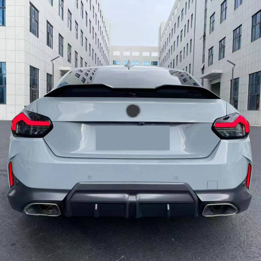 MP-Style trunk lid spoiler (Gloss black, ABS) for BMW 2 Series G42 2021- - image 2