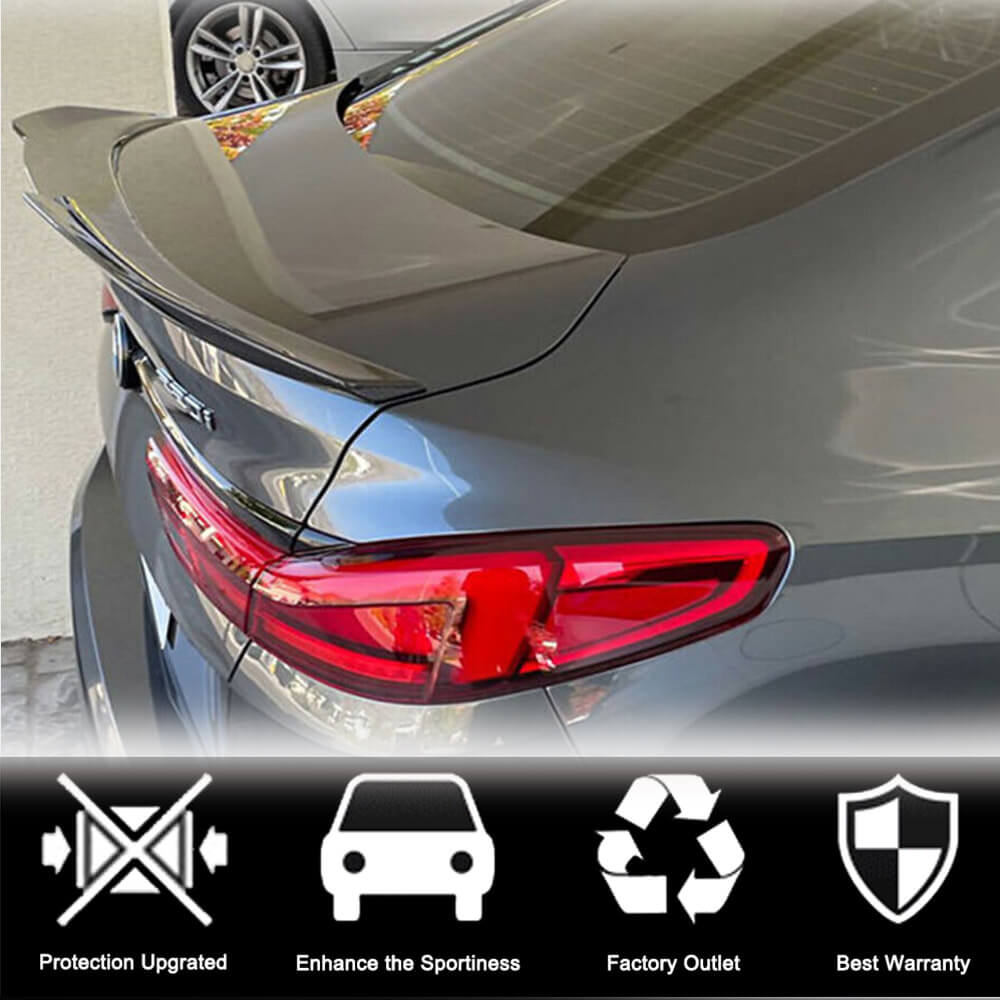 Rear Trunk Spoiler Carbon Fiber V1 for BMW 2 Series Gran Coupe F44 - image 2