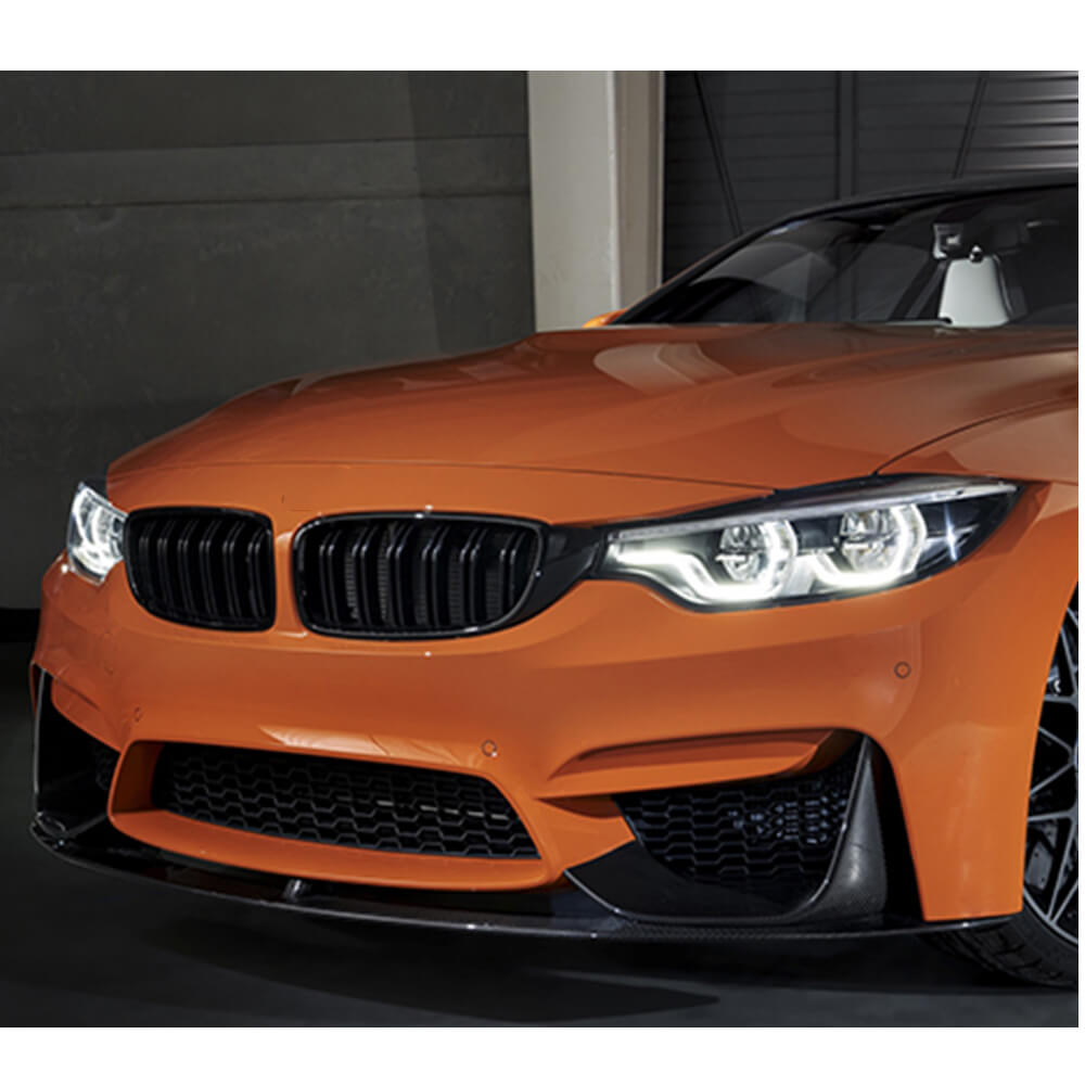 Front Bumper Lip V6 for F82/F83, Carbon for BMW 4 Series F32/F33/F36 2012-2020 - image 2