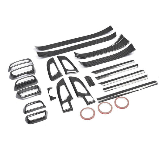 A set of carbon inserts in the interior (2015-2018) for Porsche Cayenne 2010-2017 - image 2