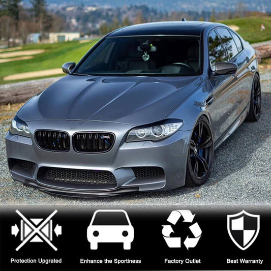 Front Bumper Lip Carbon Fiber V4 (for M5) for BMW 5 series F-10/11/07 2010-2016 - image 2