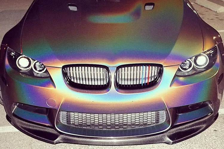 Front Bumper Lip V-Style (for M3, Carbon) for BMW 3 Series E-90/91/92/93 2005-2011 - image 2