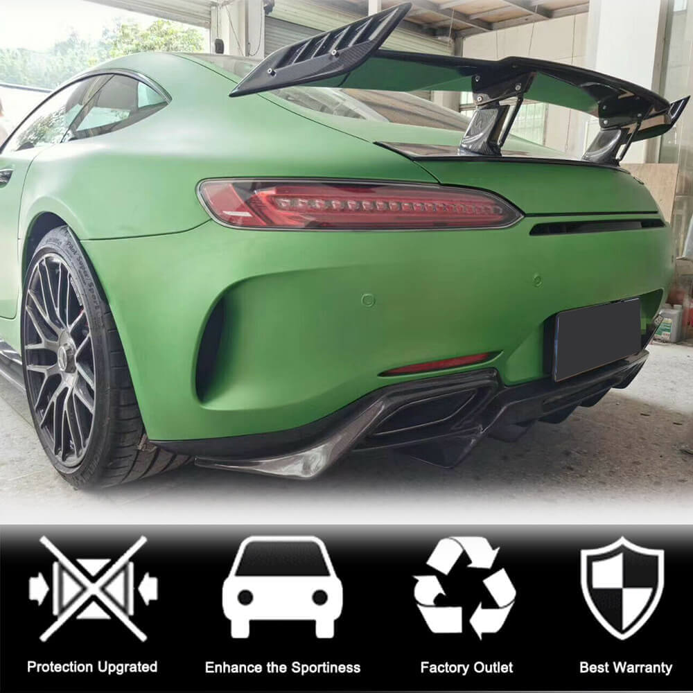 Spoiler V1 (for C190 2014-2019, Carbon) for Mercedes AMG GT C190/R190 2014-2022 - image 2