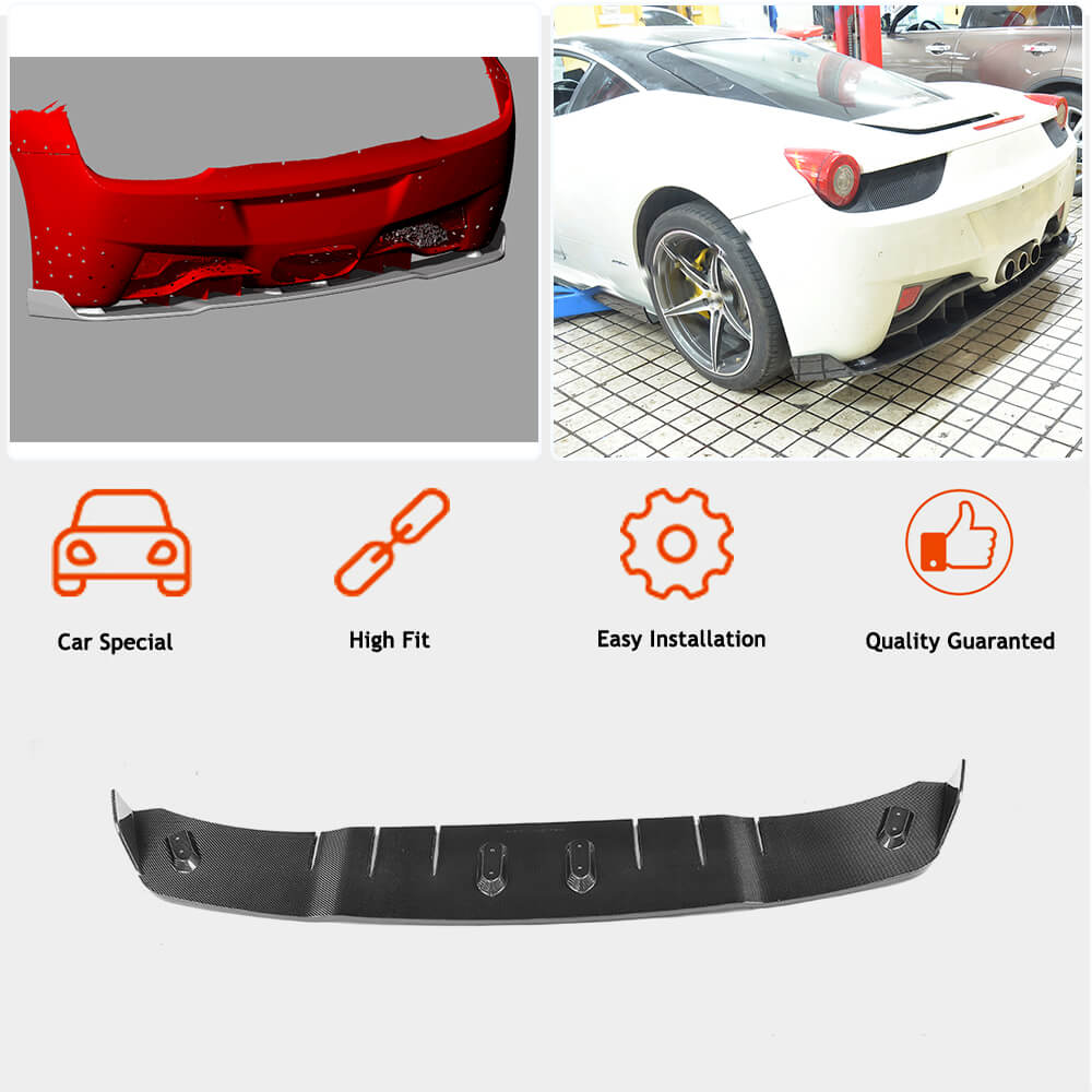 Spoiler V3 (2011-2013, Carbon) for Ferrari 458 Italia 2009-2015 - image 2
