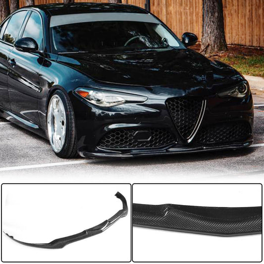 Front Bumper Lip V2 (for Sport, Carbon) for Alfa Romeo Giulia 2016-2022 - image 2