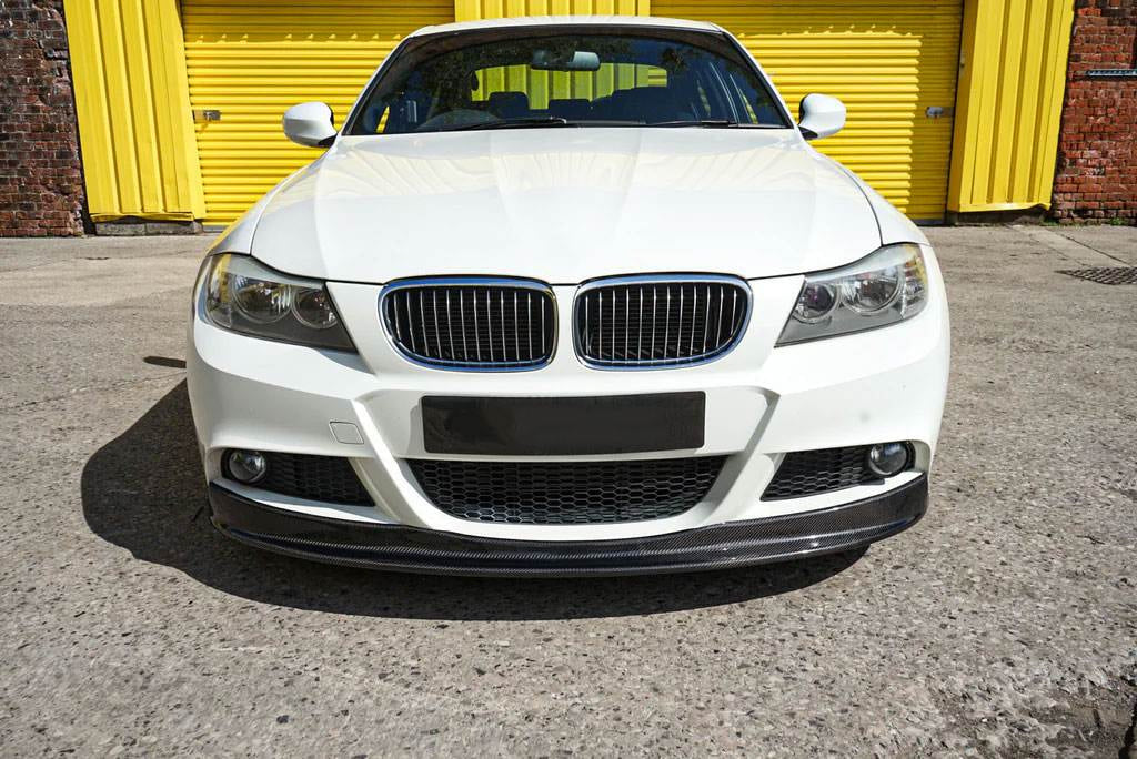 Front Bumper Lip Carbon Fiber V2 (2008-2011 M-Sport) for BMW 3 series E-90/91/92/93 2005-2011 - image 2