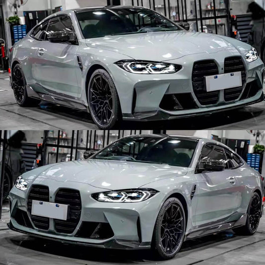 Side Skirt Extensions V2 (for G80, Carbon) for BMW 3 Series G20/21 2018- - image 2