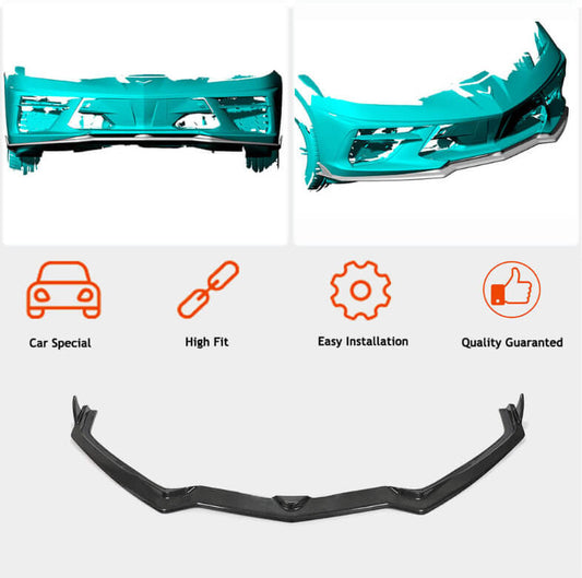 Body Kit Set (2019-2022, Carbon) for Chevrolet Corvette C8 2019- - image 2