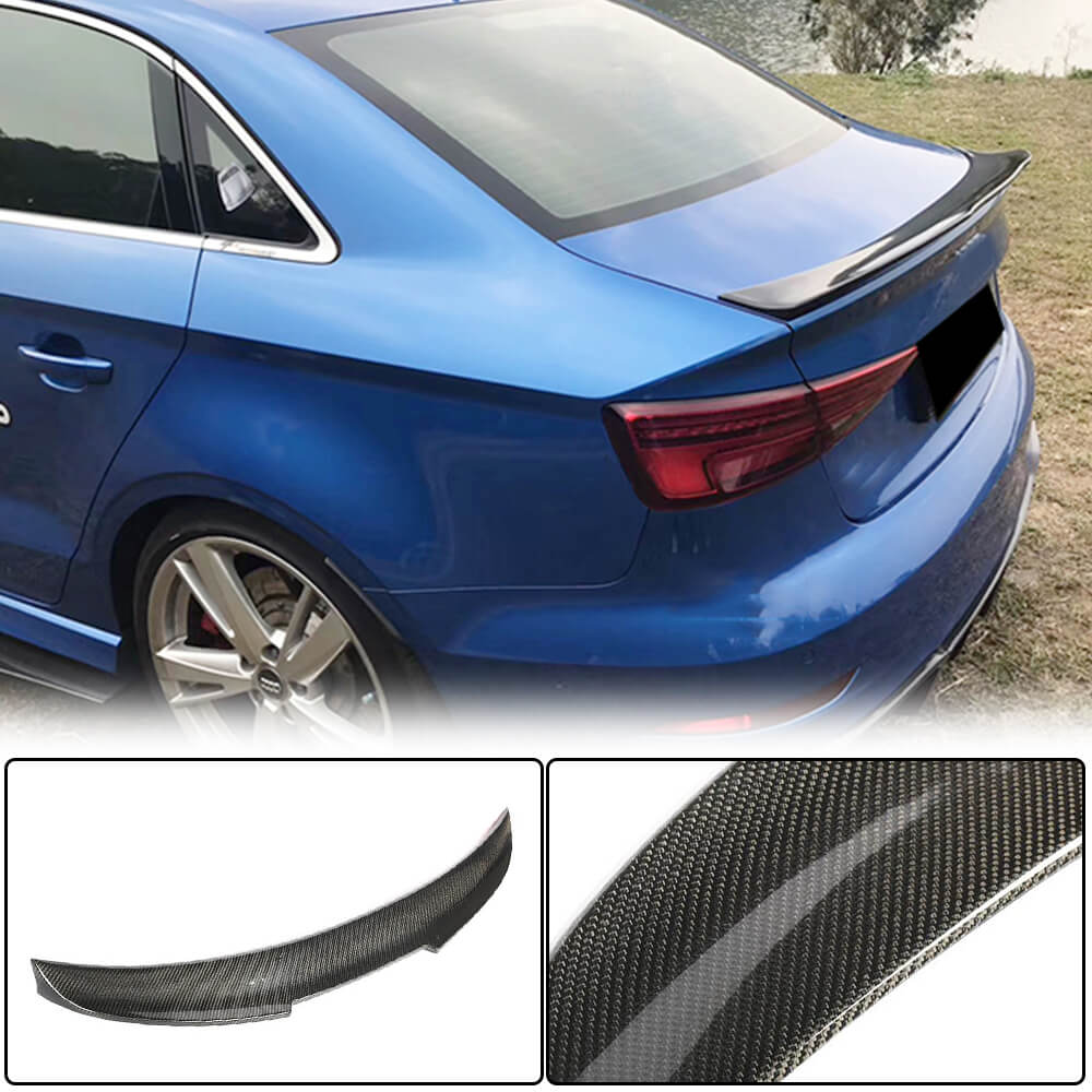Spoiler V5 (for SD, Carbon) for Audi A3 2012-2020 - image 2