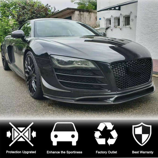 Front Bumper Lip Carbon Fiber V2 for Audi R8 2006-2015 - image 2