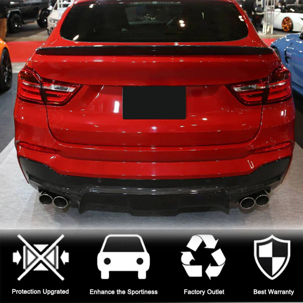 Rear Bumper Diffuser (for M-Sport, Carbon) for BMW X4 F26 2014-2018 - image 2