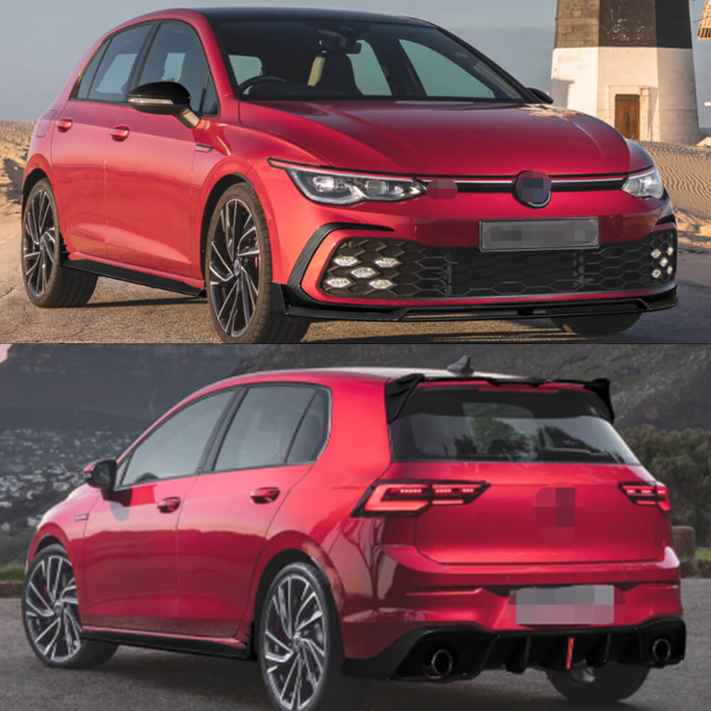 Body Kit Carbon FullSet (for GTI & R EU HB 2019-2024), Carbon) for Volkswagen Golf 8 - image 2