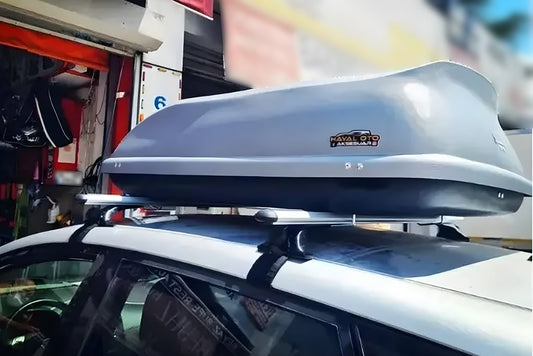 Roof rack for smooth roof Oluksuz V4 (chrome, pair) for Mitsubishi Galant 2003-2012 - image 2