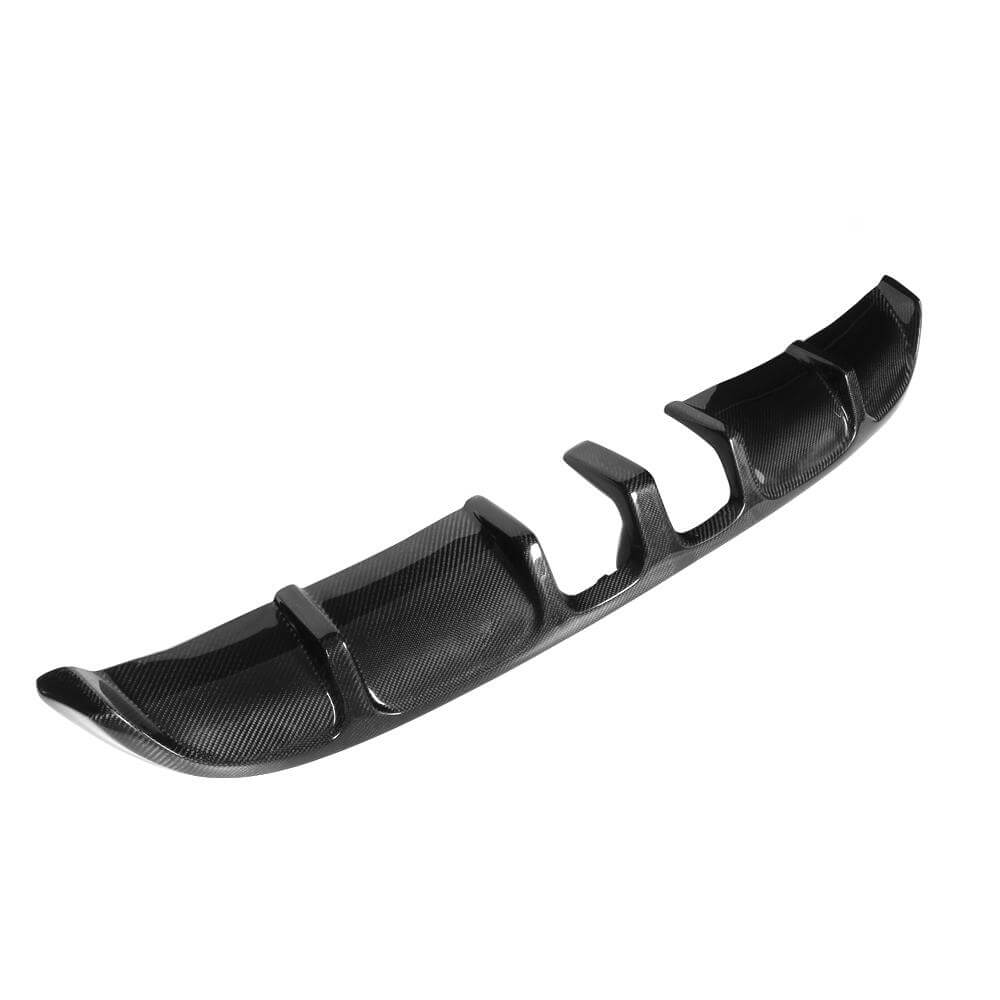 Rear Bumper Diffuser V2 (for Base HB 2010-2013, Carbon) for Volkswagen Golf 6 2008-2014 - image 2
