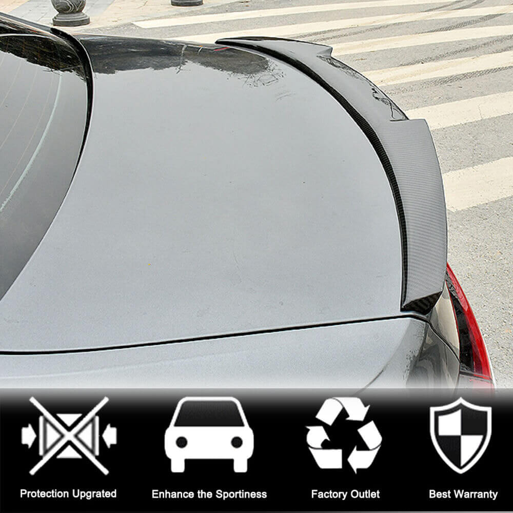 Rear Trunk Spoiler Carbon Fiber V2 for Audi A6 C8 2018- - image 2