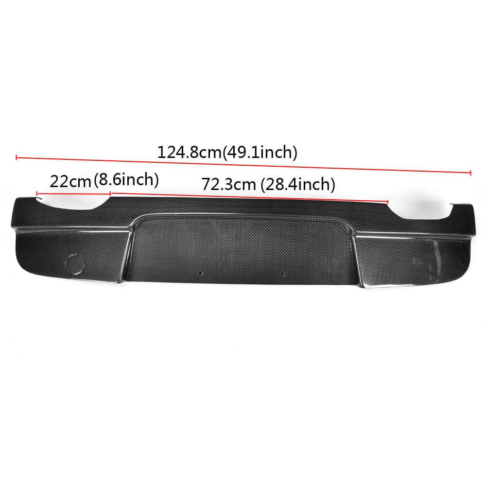 Rear Bumper Diffuser Carbon Fiber V3 (for E87 M Sport) for BMW 1 series E81/82/87/88 2004-2011 - image 2