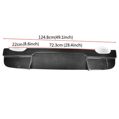 Rear Bumper Diffuser Carbon Fiber V3 (for E87 M Sport) for BMW 1 series E81/82/87/88 2004-2011 - image 2