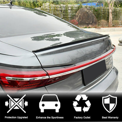 Rear Trunk Spoiler Carbon Fiber V3 for Audi A6 C8 2018- - image 2