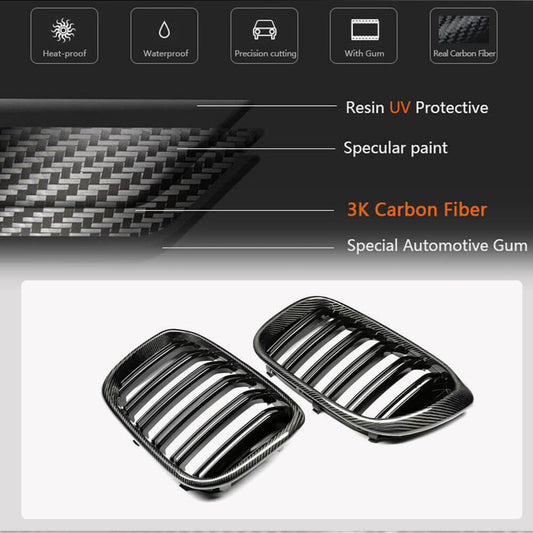 M-Look Kidney Grilles (2018-2021, Carbon) for BMW X4 G02 2018- - image 2
