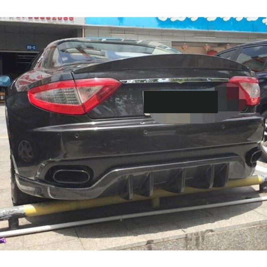 Rear Bumper Diffuser (2007-2013, Carbon) for Maserati GranTurismo 2007-2019 - image 2