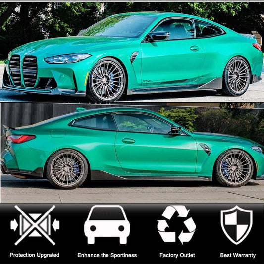 Side Skirt Extensions V1 (for G82/G83, Carbon) for BMW 4 Series G22/23/26 2020- - image 2