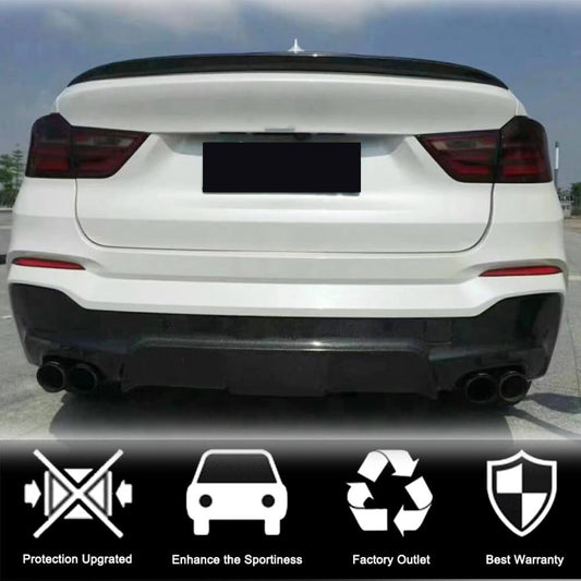 Rear Trunk Spoiler Carbon Fiber V2 for BMW X4 F-26 2014-2018 - image 2