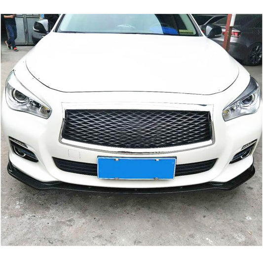 Lip V1 front bumper cover (for Q50 Base 2014-2017, Carbon) for Infiniti Q50/Q60 2013-2024 - image 2